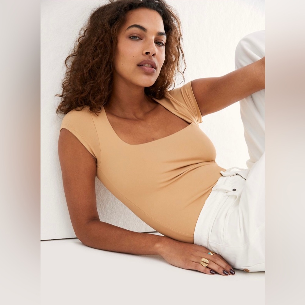Free People Fair and Square Neck Duo Bodysuit